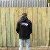 Black puff hoodie
